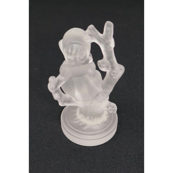 Goebel MJ Hummel Apple Tree Girl Frosted Glass Figurine - Picture 7 of 11